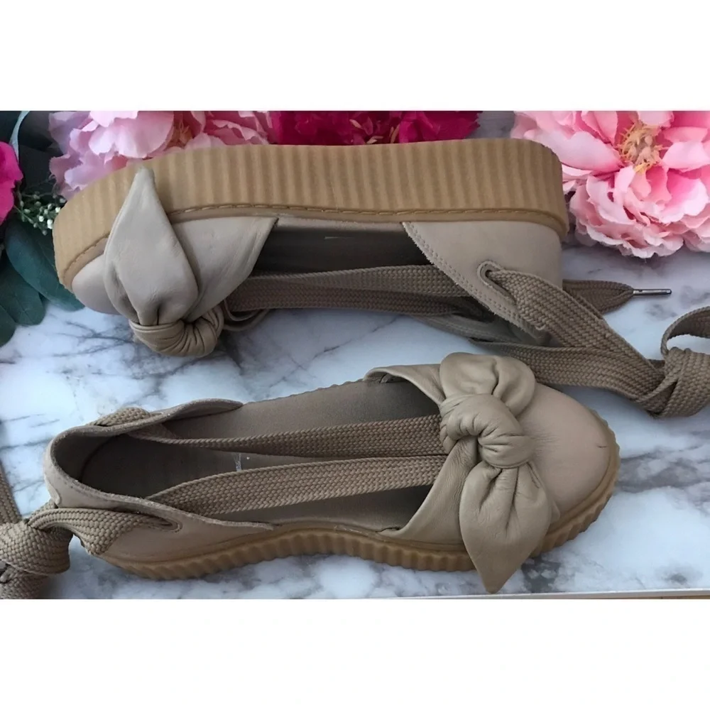 FENTY x PUMA Bow Lace Up Creeper Flatform Sandals​​​​​​​